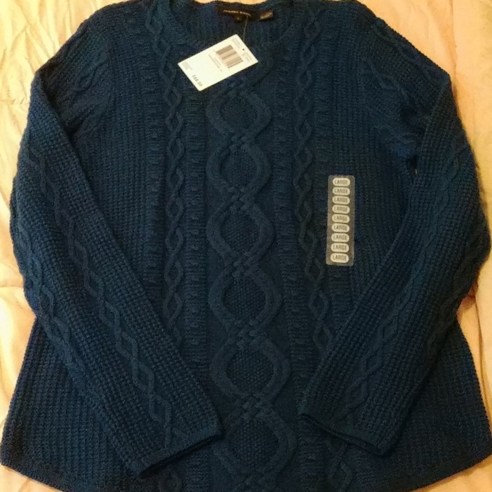 NWT Jeanne Pierre Blue Sweater